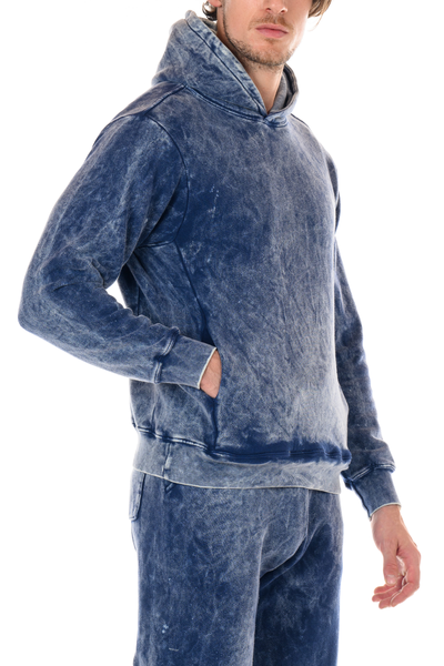 Salinas Hidden Pocket Hoodie in Navy Original Paperbacks