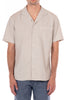 Original Paperbacks Siena Short Sleeve Shirt in String on model front view