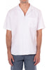 Original Paperbacks Siena Short Sleeve Shirt in White on model front view