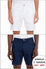 Original Paperbacks Walden Chino Short 20% Off Bundle in White and Navy on model front view