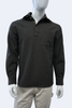 Mannequin wearing a dark gray long-sleeve shirt on a white background