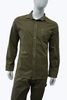 mannequine wearing an olive color shirt