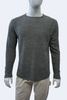 mannequin wearing a dark grey sweatshirt