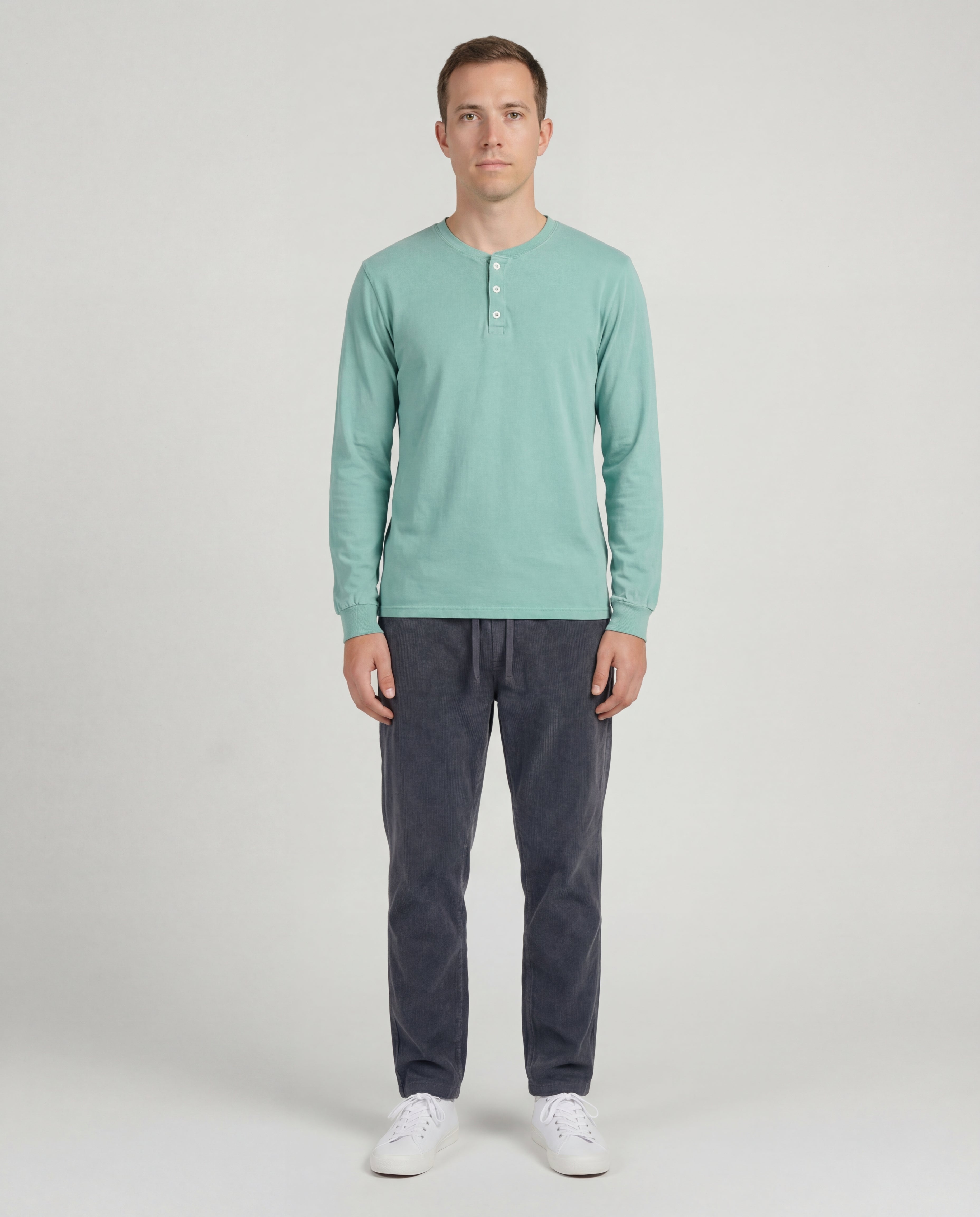 Henley Tee - Mint