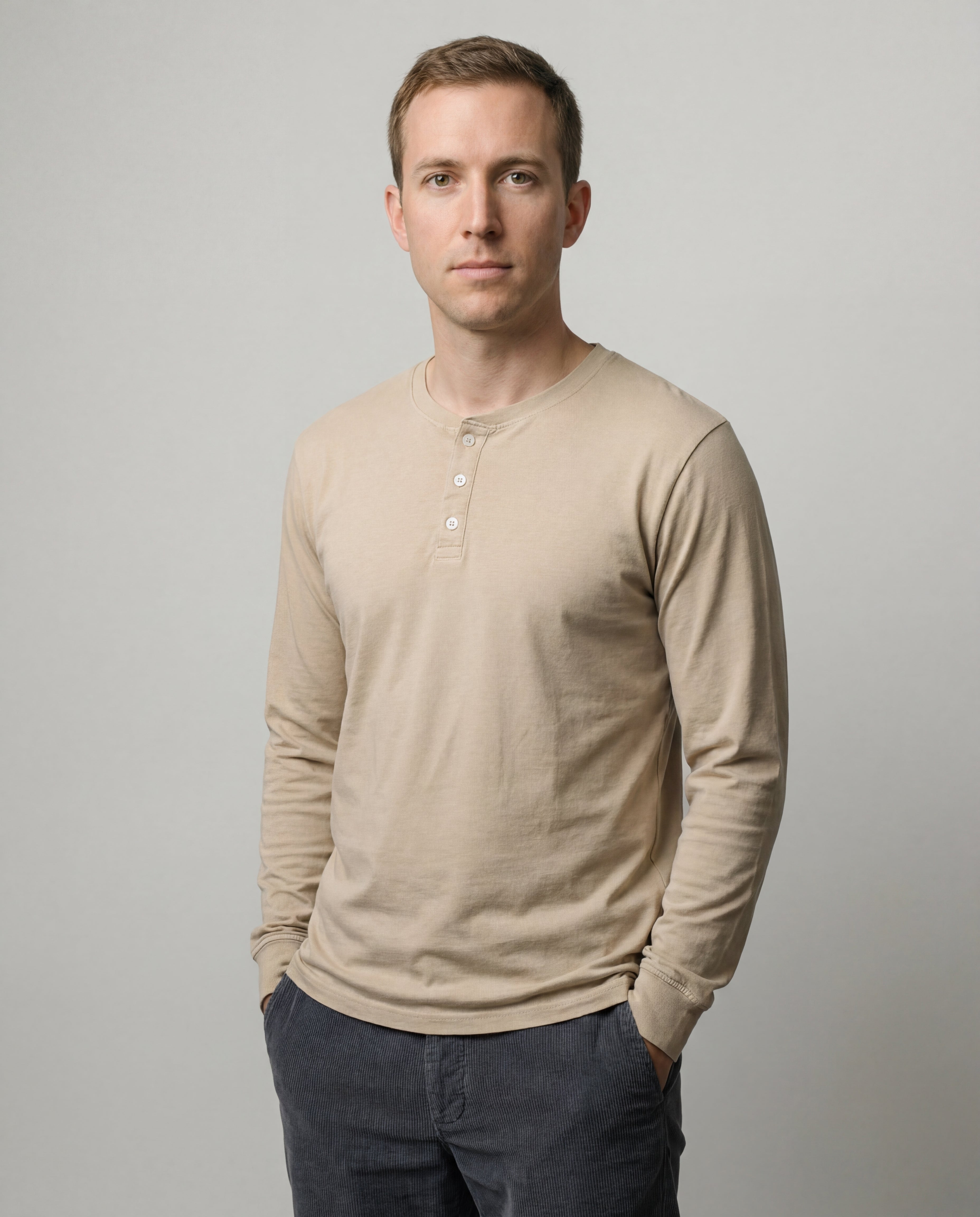 Henley Tee - Clay