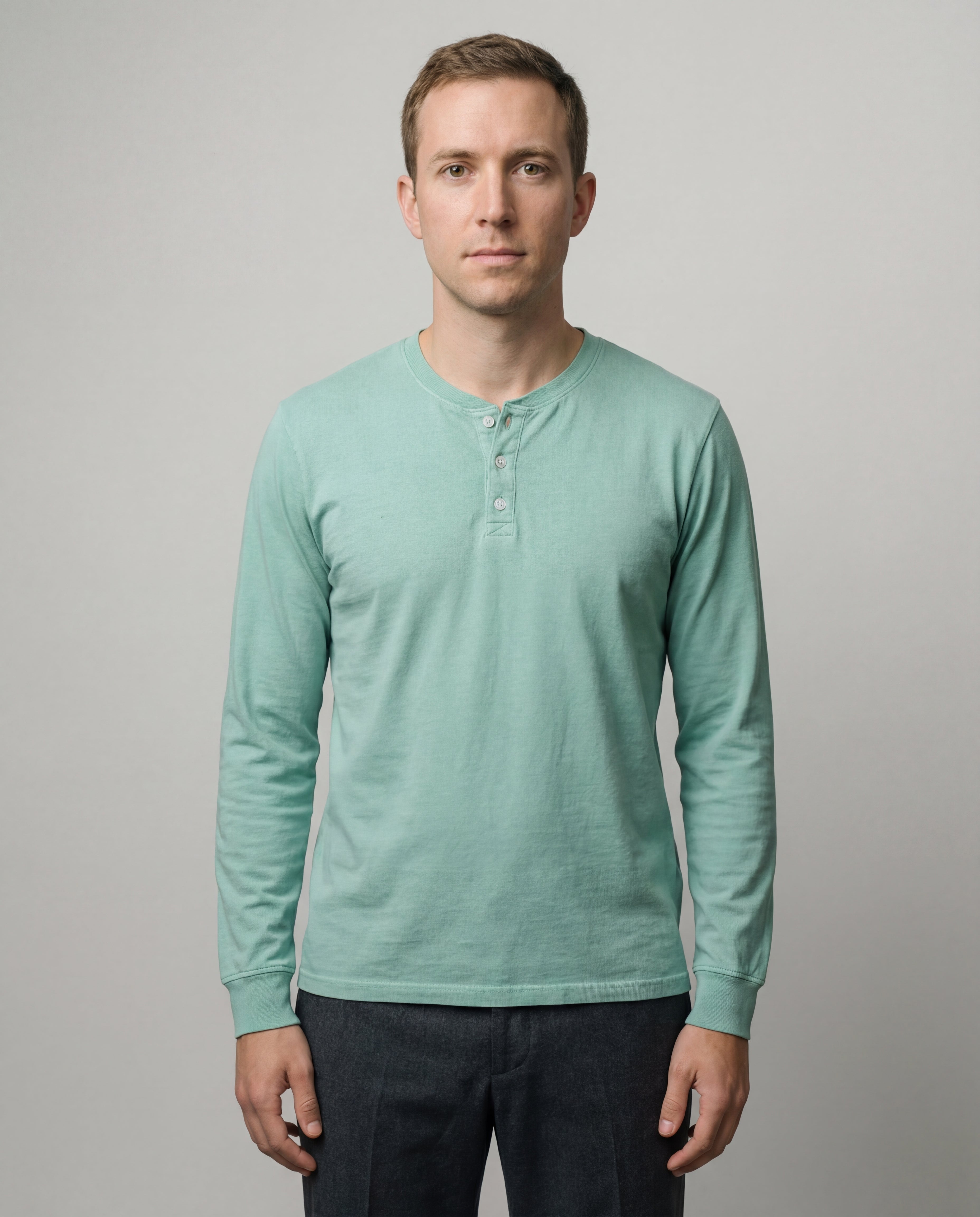 Henley Tee - Mint