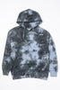 Original Paperbacks Bayside Ink Blotch Hoodie in ocean color image of cropped flat front view