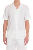 original paperbacks havana shirt color white on model front view