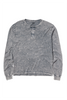 mens long sleeve tee in light grey on white background