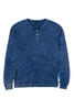 mens long sleeve navy tee on white background