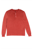 henley tee in color berry on flat tee 