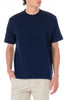 original paperbacks nara heavy knit tee in navy on model front view