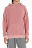 pink terry hoodie on white background