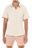 reine knit shirt in ivory