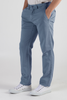 man wearing richmond chino blue pants standing against white background