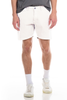 mens walden chino white short on model against white background 