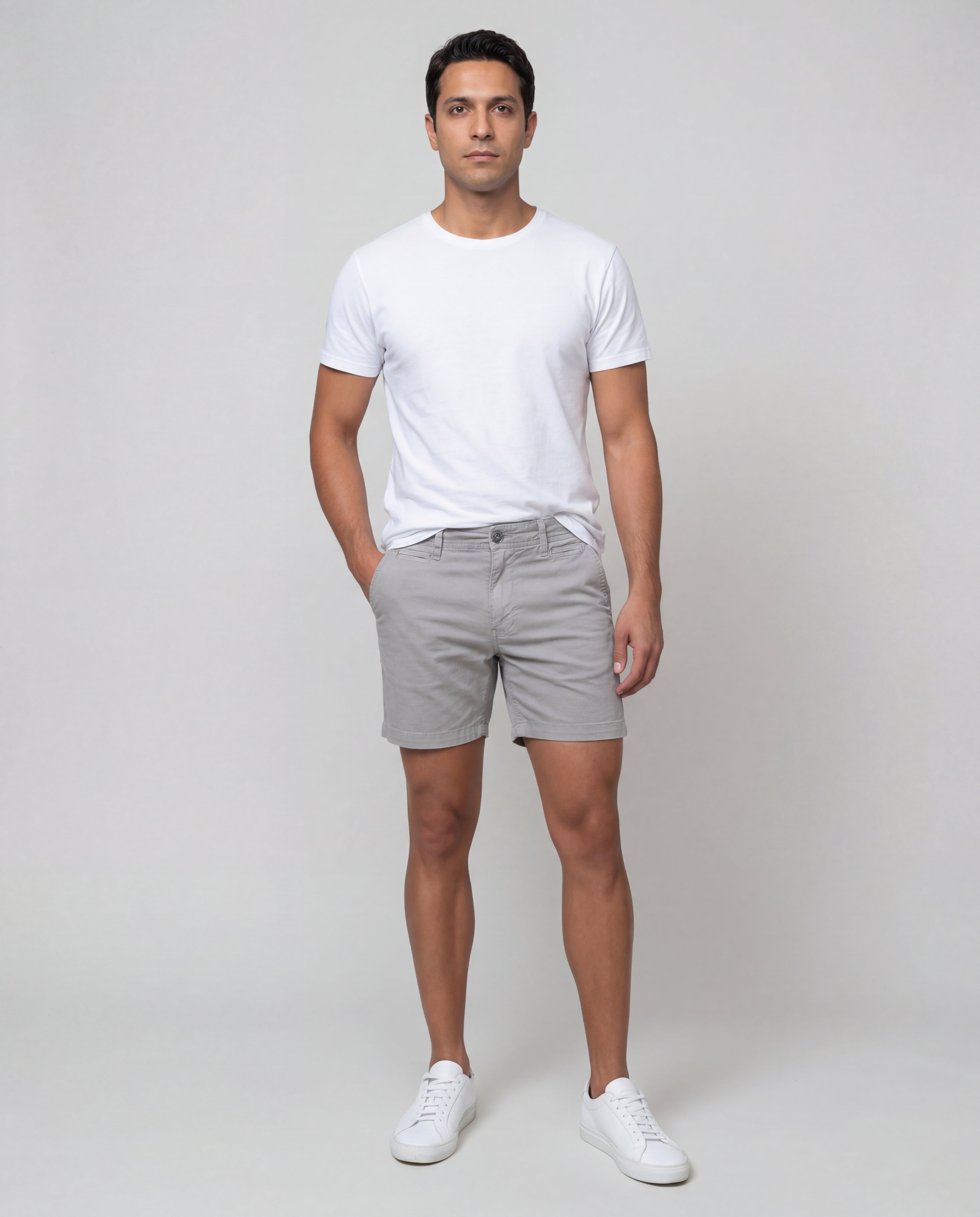Palm Springs 5" Inseam Chino Short - Light Grey