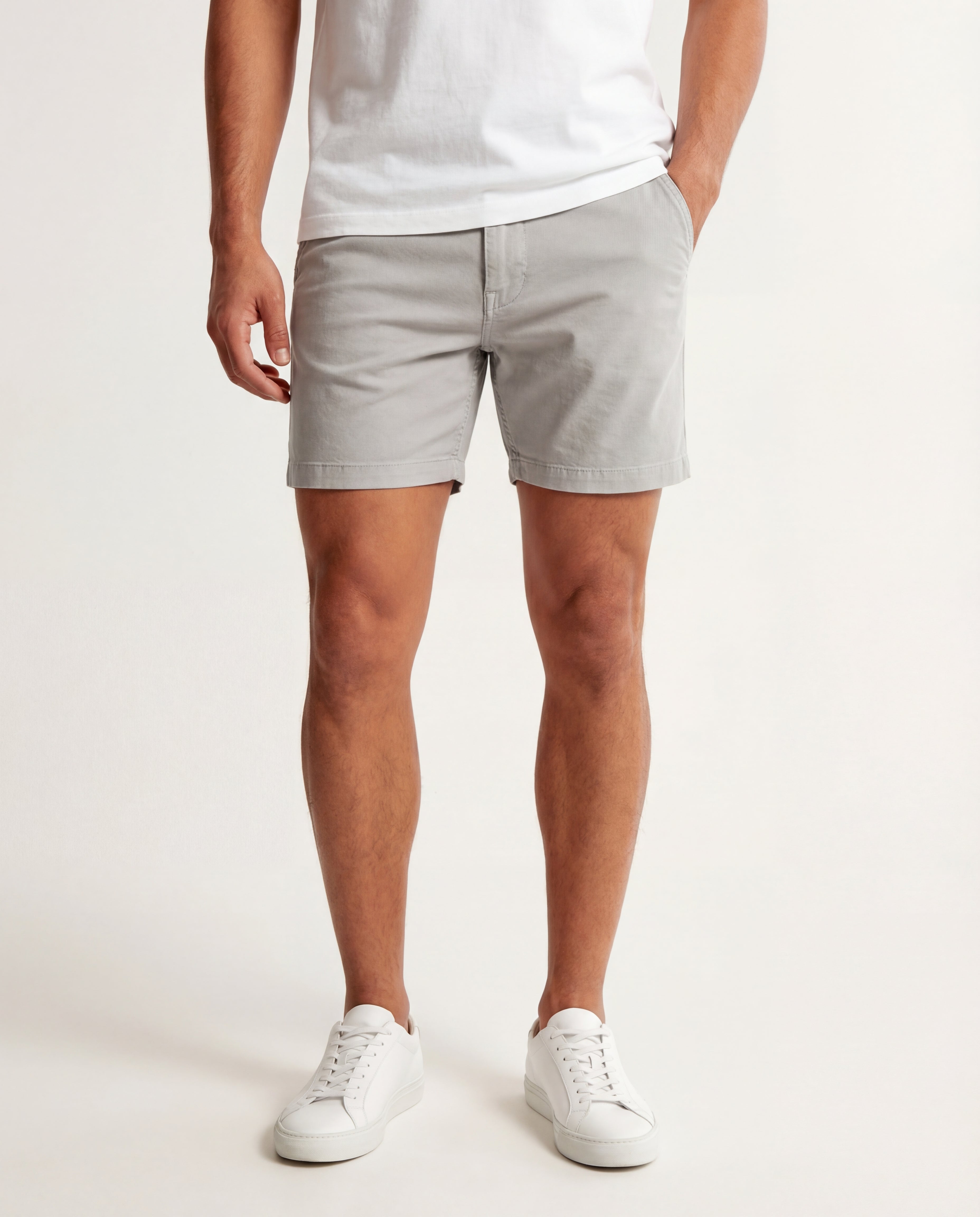 Palm Springs 5" Inseam Chino Short - Light Grey