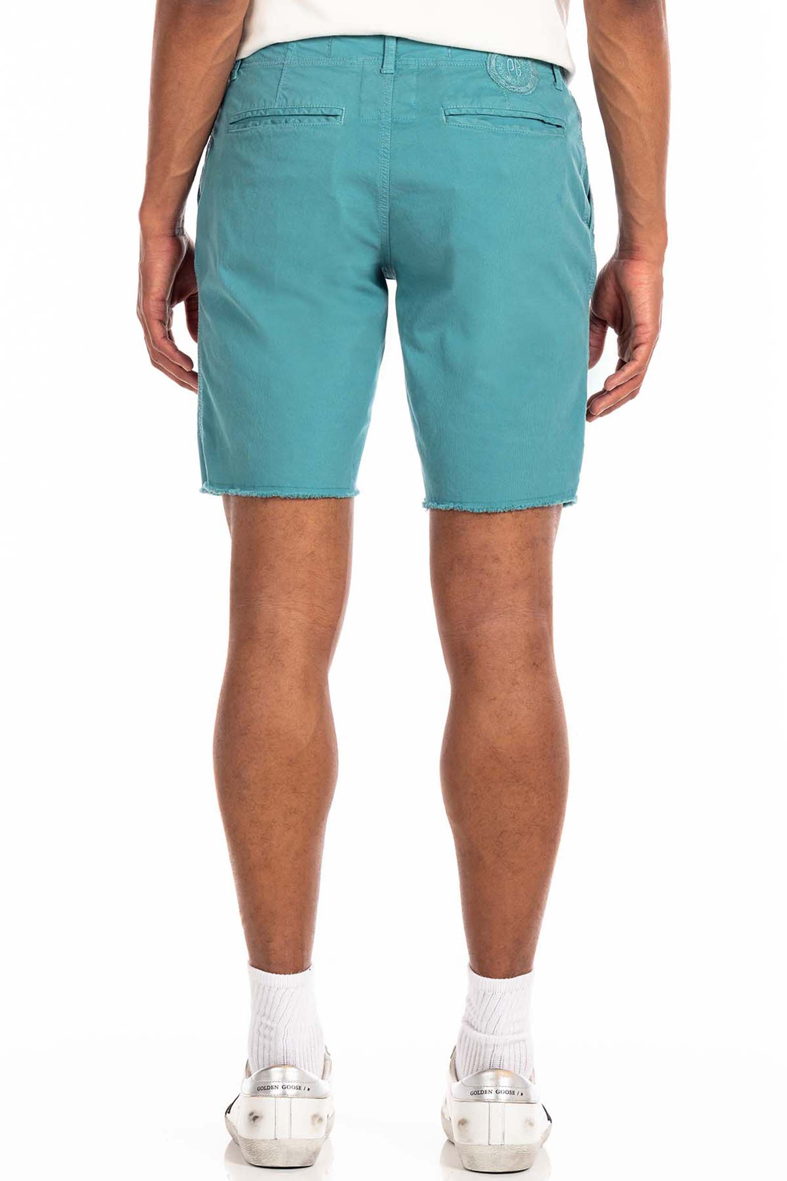 Original Paperbacks Brentwood Chino Short in Spearmint on Model Cropped Back View