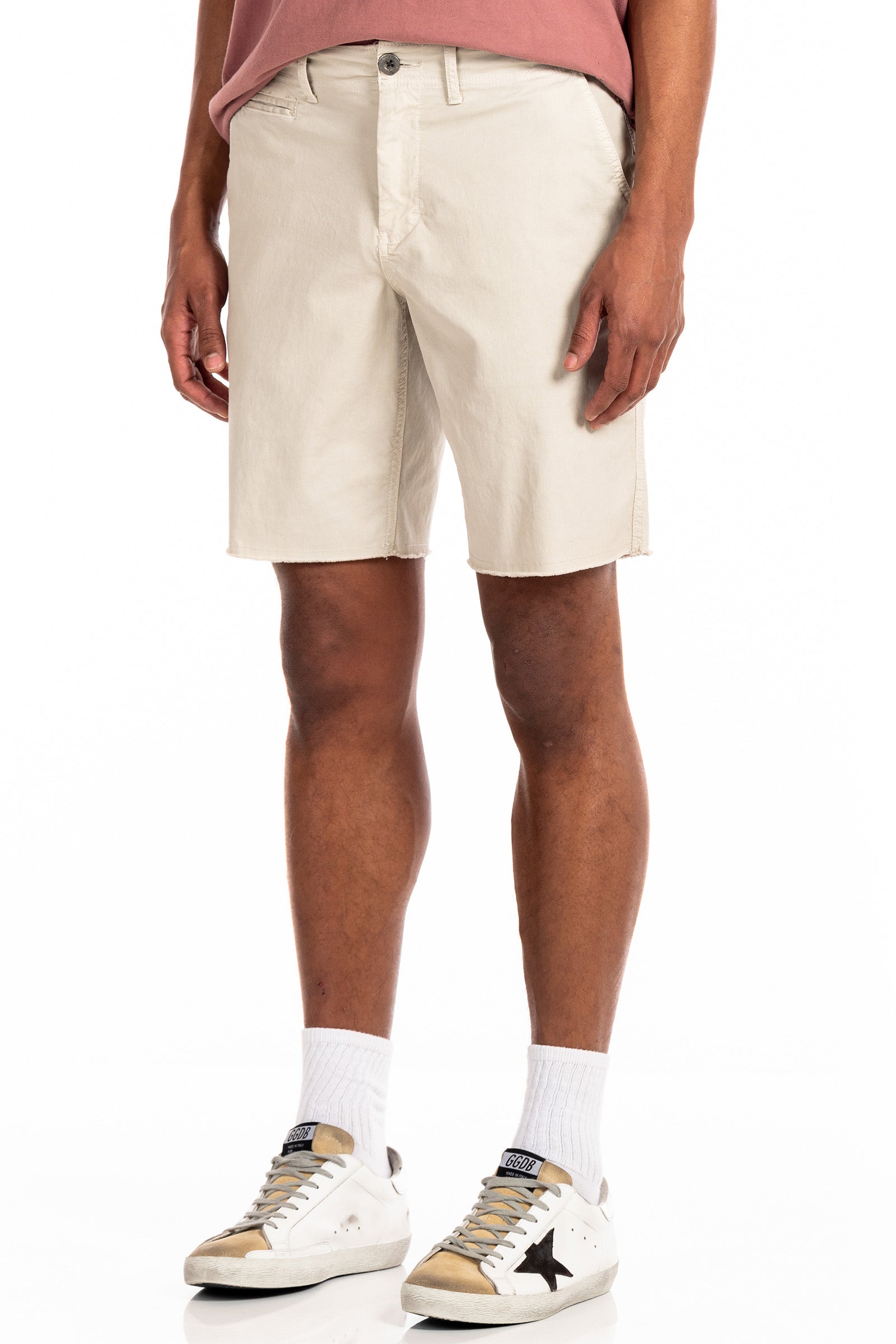 Original Paperbacks Brentwood Chino Short in String on Model Cropped Side View