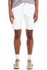 Original Paperbacks Brentwood Chino Short in White on Model Cropped Front View