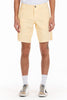 Original Paperbacks Rockland Chino Short in Custard on Model Cropped Front View