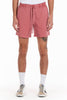 Original Paperbacks San Diego Volley Short in Berry on Model Cropped Front View